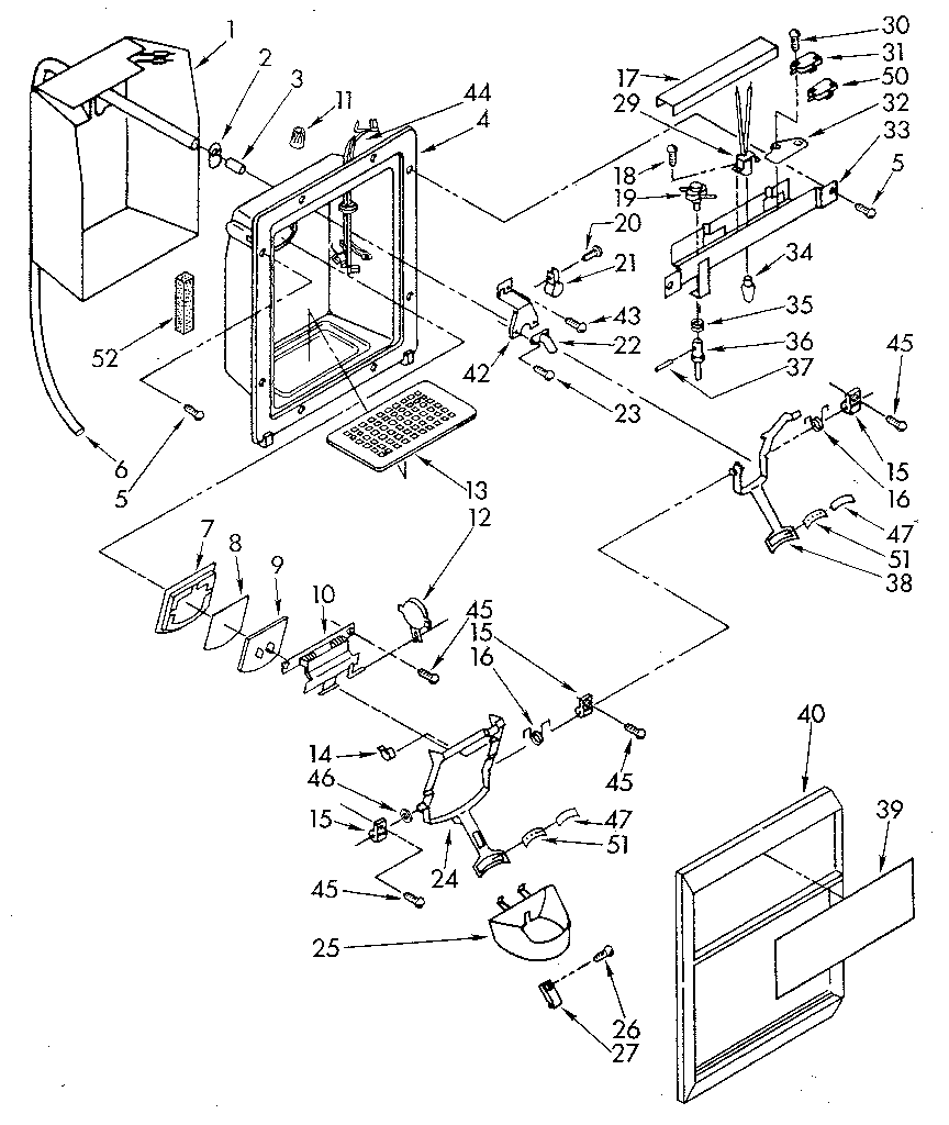 Dispenser front