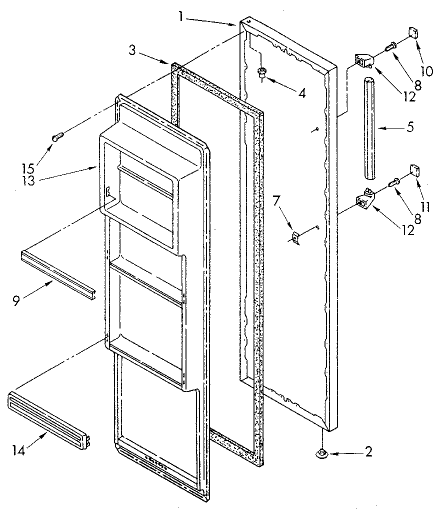 Refrigerator door