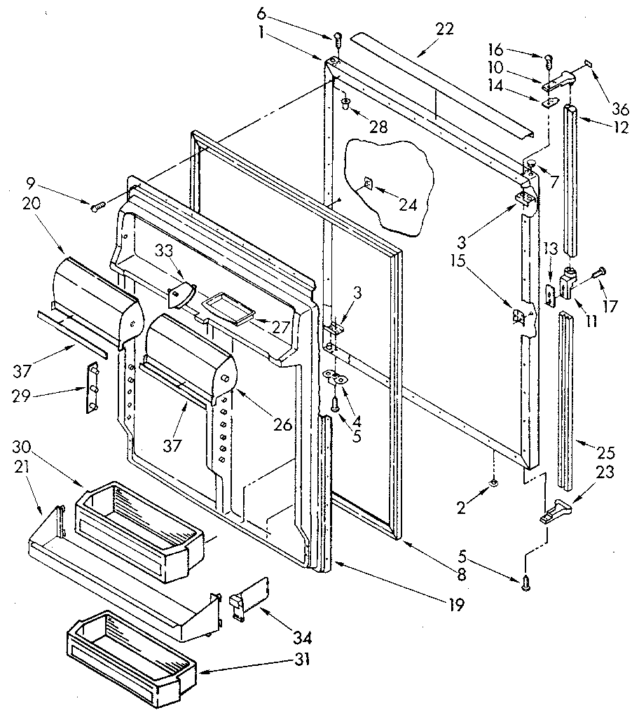 REFRIGERATOR DOOR