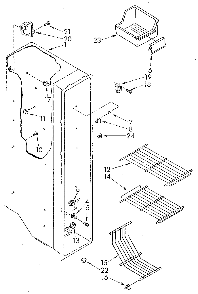 Freezer liner