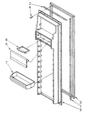 Refrigerator interior door panel