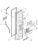Freezer interior door panel