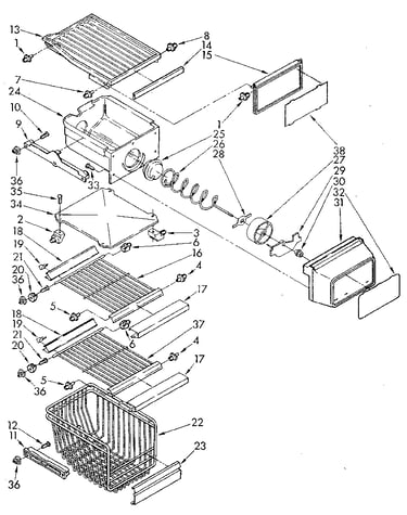 Freezer interior