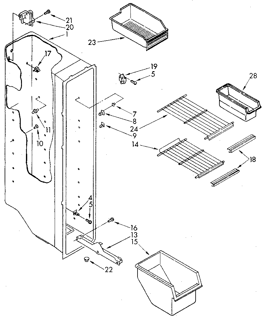 Freezer liner