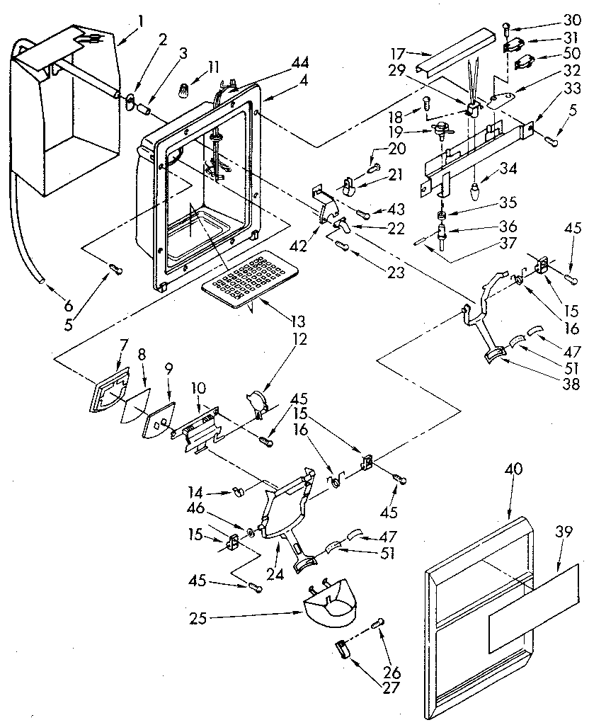 Dispenser front
