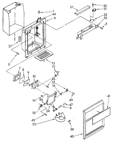 Dispenser front