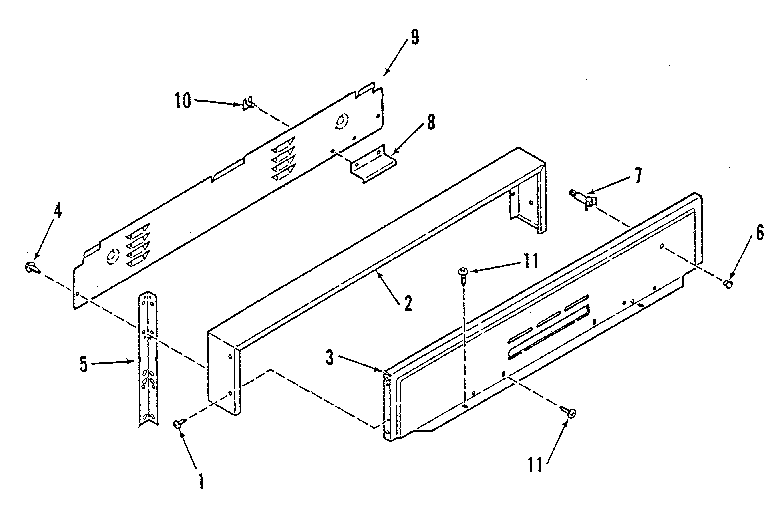 Backguard section
