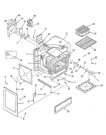Oven body section