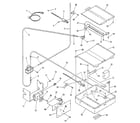 Kenmore 9117318811 broiler and oven burner section diagram