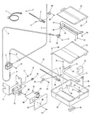 Broiler and oven burner section