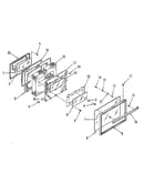 Oven door section