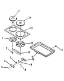 Electric hob element module kit 4998530/4998630