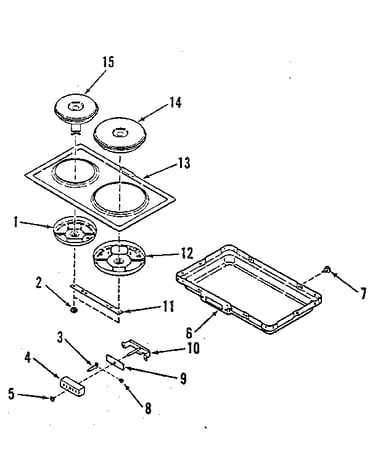 Electric hob element module kit 4998530/4998630