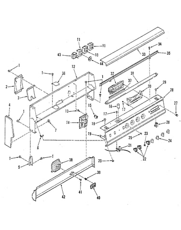 Backguard section