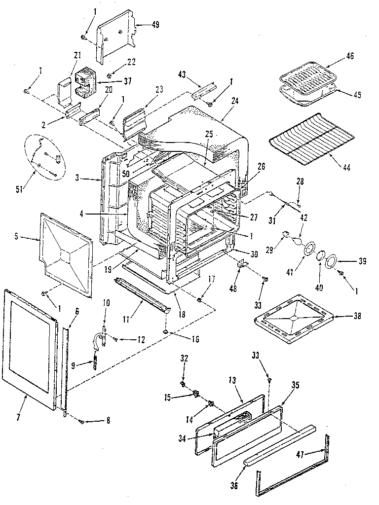 Oven body section