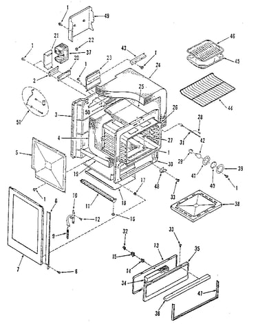 Oven body section