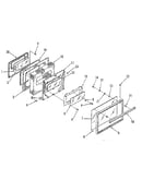 Oven door section