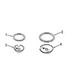 Porcelain pan & chrome ring kit no. 8068400
