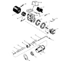ICP NDOD084DF03 motor and pump assembly diagram