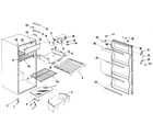 Kenmore 5648600010 cabinet parts diagram