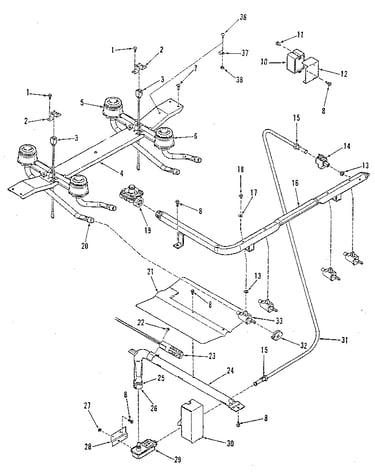 Burner section