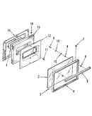 Oven door section