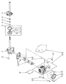 Brake, clutch, gearcase, motor and pump