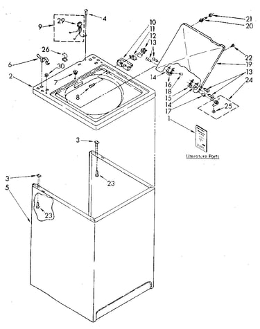 Top and cabinet