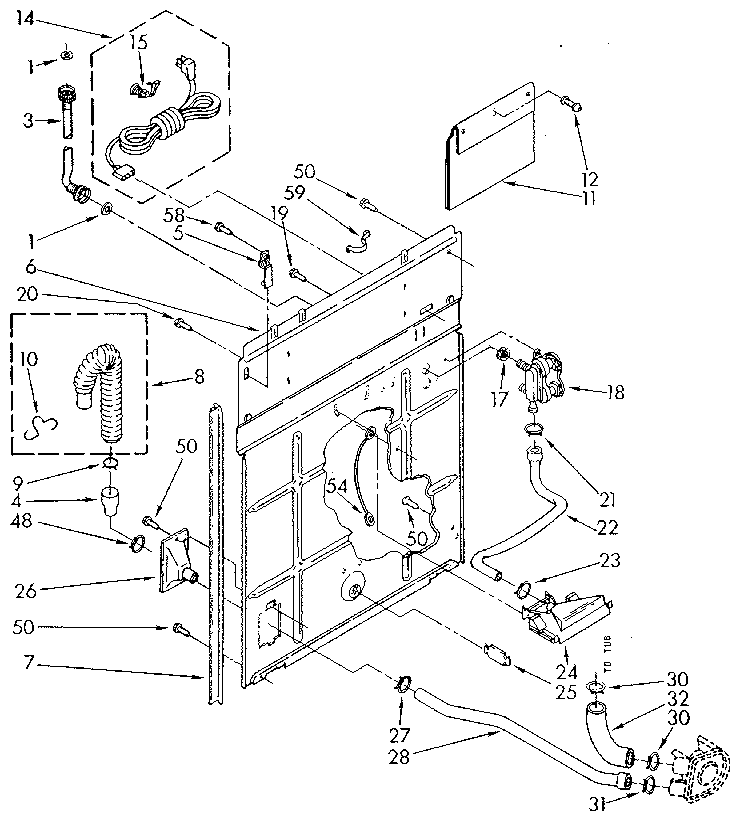 Rear panel