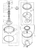 Agitator, basket and tub