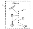 Kenmore 11081860610 miscellaneous parts bag diagram