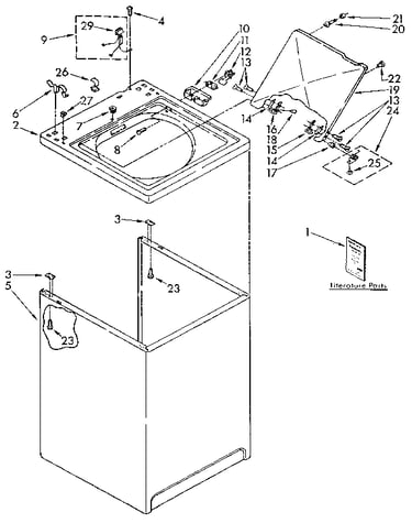 Top and cabinet