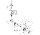Kenmore 11081862810 brake, clutch, gearcase, motor and pump diagram