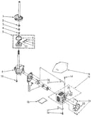 Brake, clutch, gearcase, motor and pump