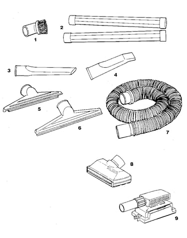 2-1/2" diameter plastic accessories