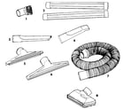 Craftsman 113179720 2-1/2" diameter plastic accessories diagram