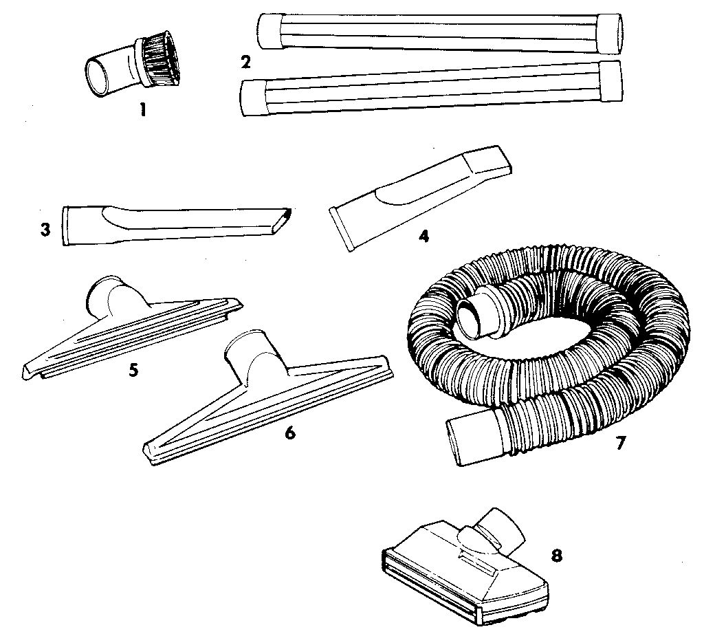 2-1/2" diameter plastic accessories