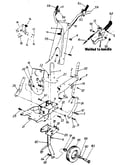 Wheel and handle assembly