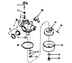 Craftsman 143384512 carburetor no. 6323889 diagram