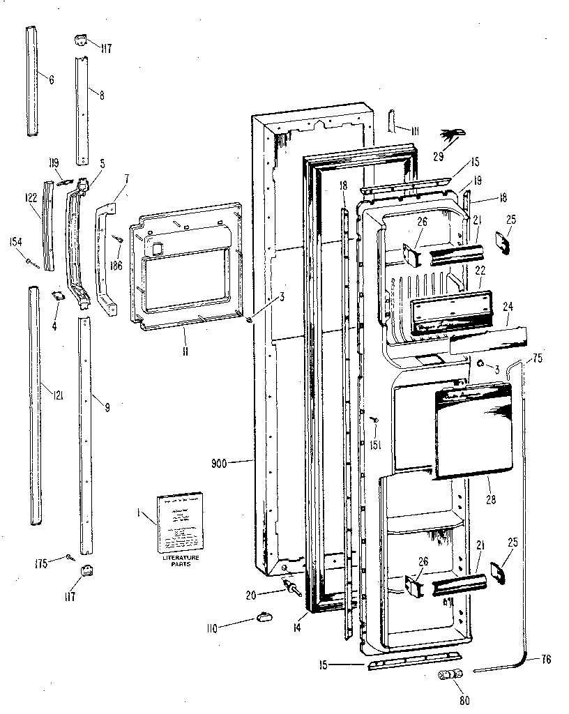 Freezer door