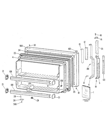 Freezer door