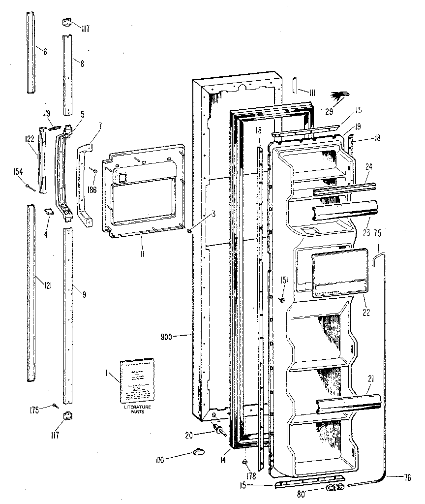 Freezer door