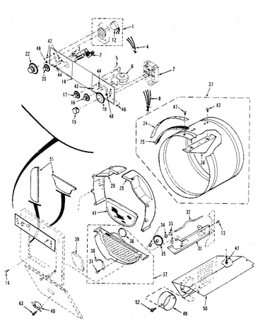 Console controls, drum