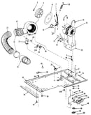 Dryer motor, blower, belt