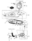 Washer drive system, pump