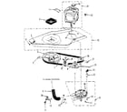 Kenmore 41789875710 washer drive system, pump diagram