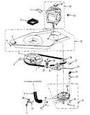 Washer drive system, pump