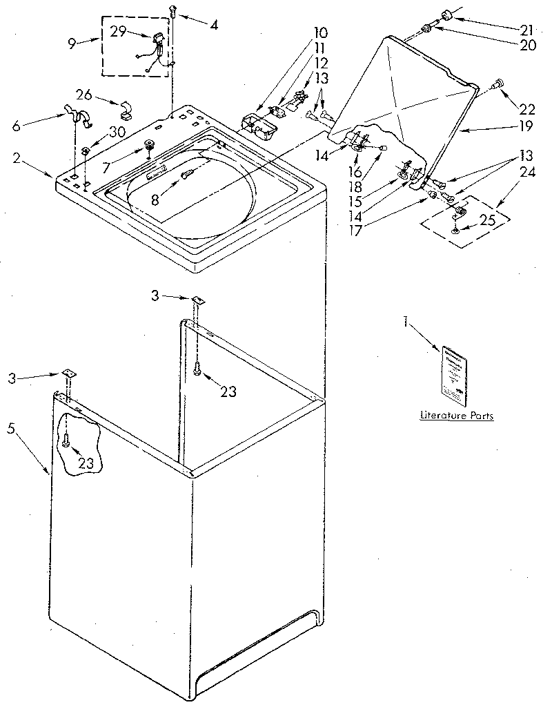 Top and cabinet