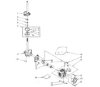 Kenmore 11081864310 brake, clutch, gearcase, motor and pump diagram