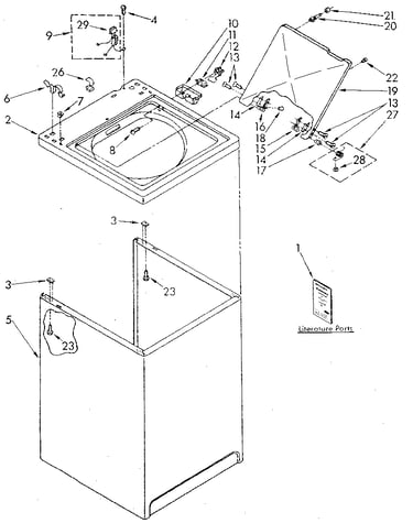 Top and cabinet